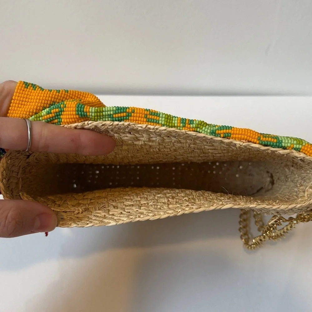 YUMAJAI Guacamaya Handmade Beaded Macaw Parrot Clutch Handbag Purse and Charm - Picture 7 of 9
